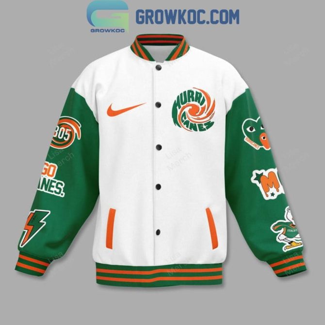 Miami Hurricanes Varsity Jacket - Iconic College Style, Show Your Team Spirit! - Image 2
