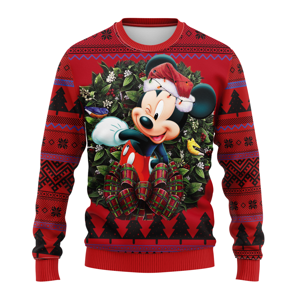 Festive Disney Holiday Sweater - Mickey Mouse Christmas Design For Cozy Winter Cheer - Image 3