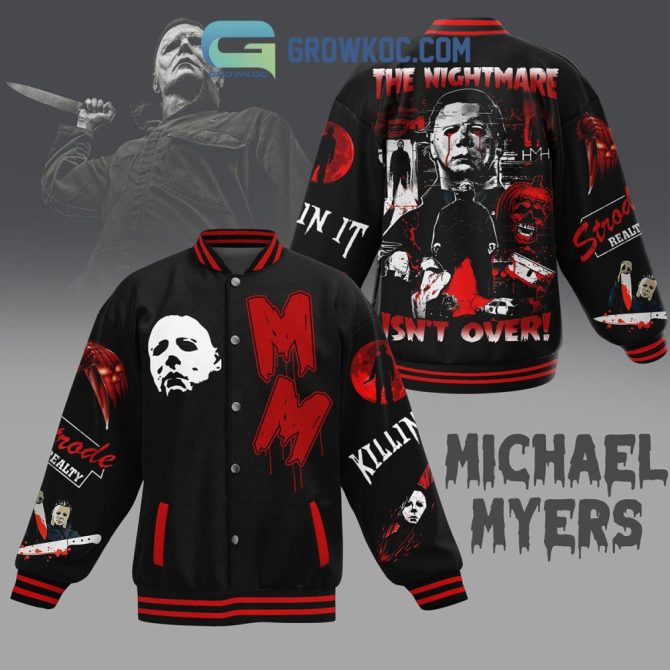 Michael Myers Horror Varsity Jacket - Halloween Edition, Iconic Design, Perfect For Fans!