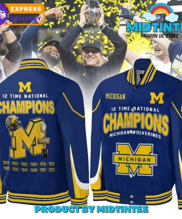 Michigan Wolverines 12-Time Champions Jacket - Celebrate Victory In Style!