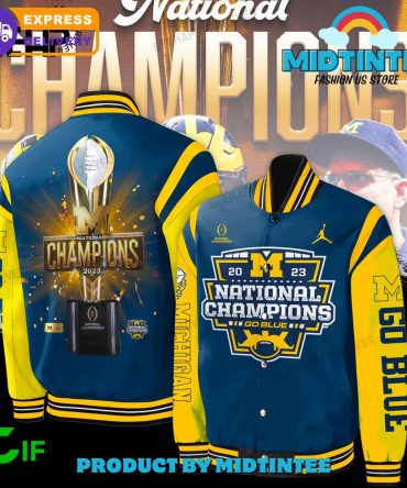 2023 National Champions Jacket – Michigan Go Blue Limited Edition – Fast Shipping