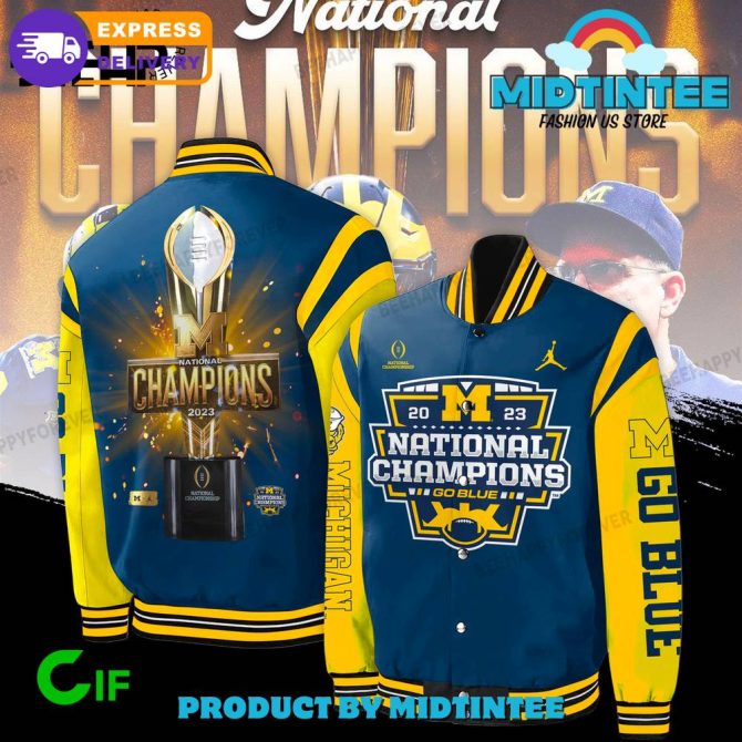 2023 National Champions Jacket – Michigan Go Blue Limited Edition – Fast Shipping