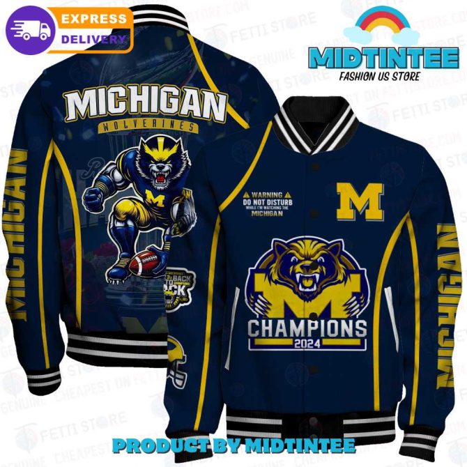Michigan Wolverines 2024 Champions Jacket - Limited Edition Varsity Style , Fast Shipping!