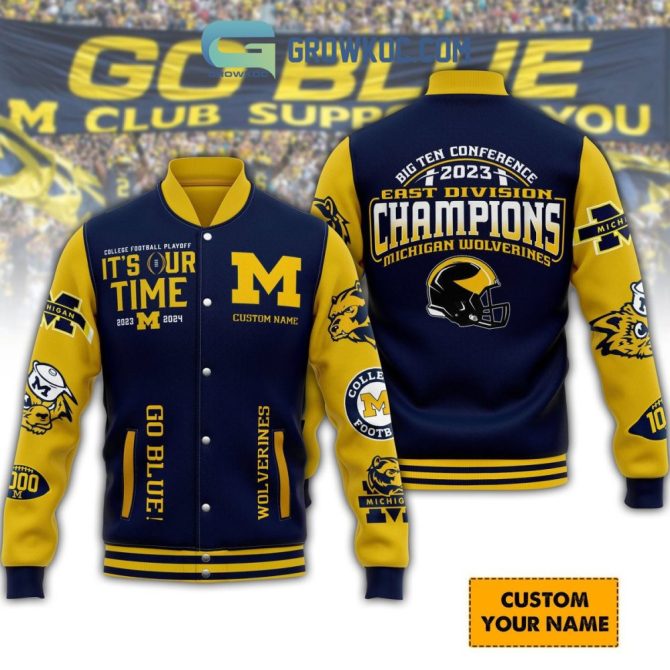 Custom Michigan Wolverines 2023 Champions Varsity Jacket – Go Blue Spirit Wear!