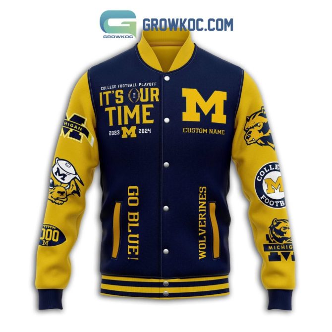 Custom Michigan Wolverines 2023 Champions Varsity Jacket – Go Blue Spirit Wear! - Image 3