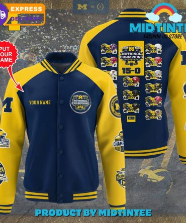 Customizable Championship Varsity Jacket – Personalized Name, Express Delivery!