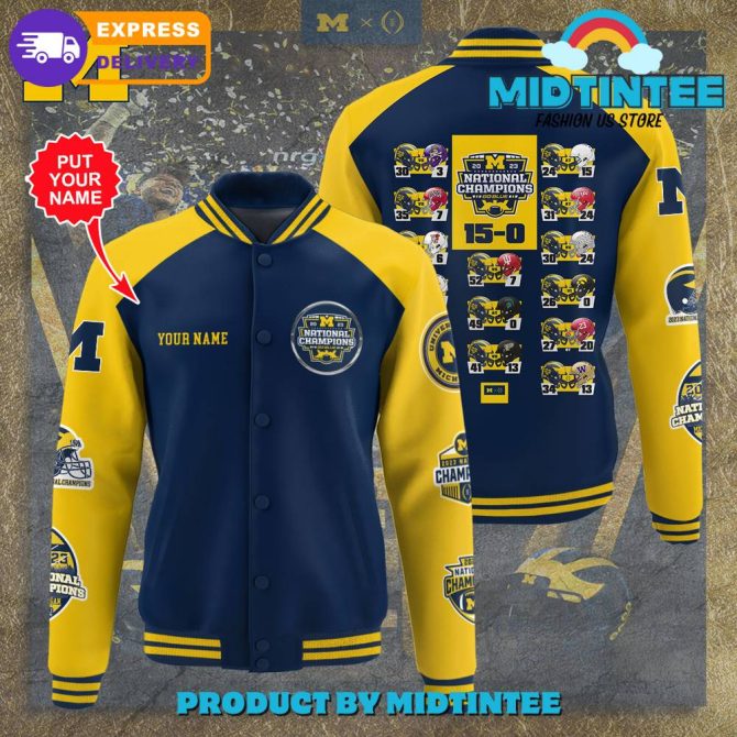 Customizable Championship Varsity Jacket – Personalized Name, Express Delivery!