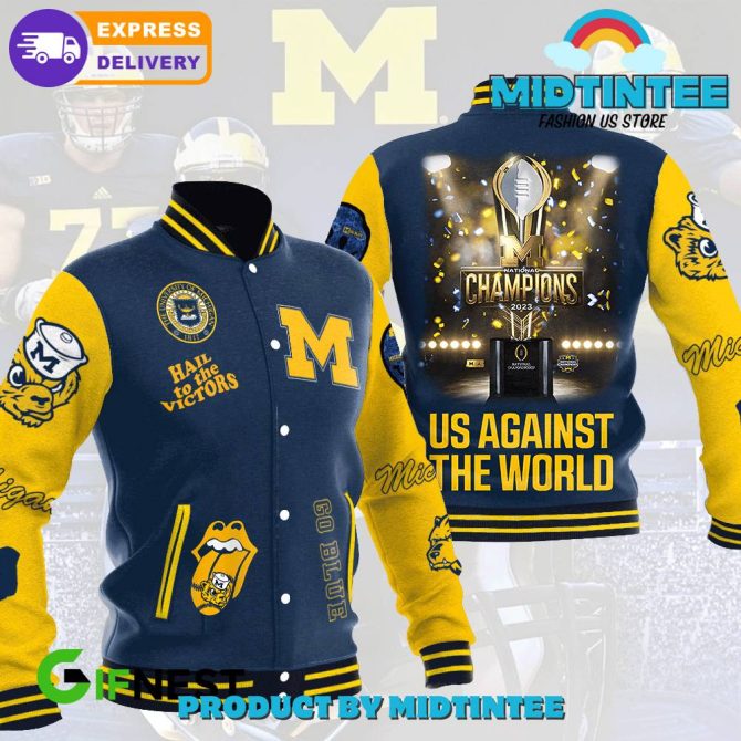 Champions 2023 Michigan Varsity Jacket , Us Against The World , Fast Delivery