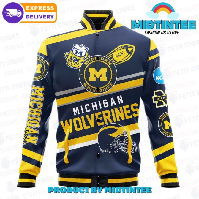 Michigan Wolverines Varsity Jacket - Stylish Ncaa Team Apparel With Fast Delivery - Image 2