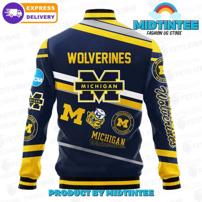 Michigan Wolverines Varsity Jacket - Stylish Ncaa Team Apparel With Fast Delivery - Image 3