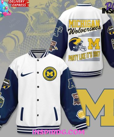 Michigan Wolverines Party Like Baseball Jacket
