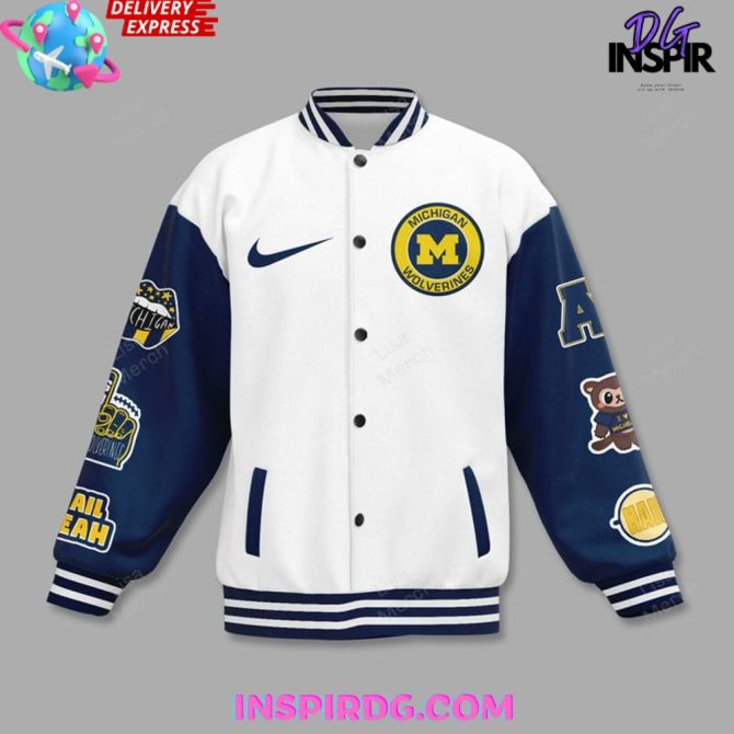 Michigan Wolverines Party Like Baseball Jacket - Image 2