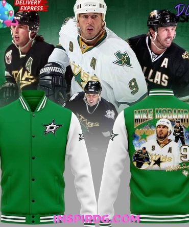 Mike Modano Dallas Stars Hockey Baseball Jacket Limited Edition