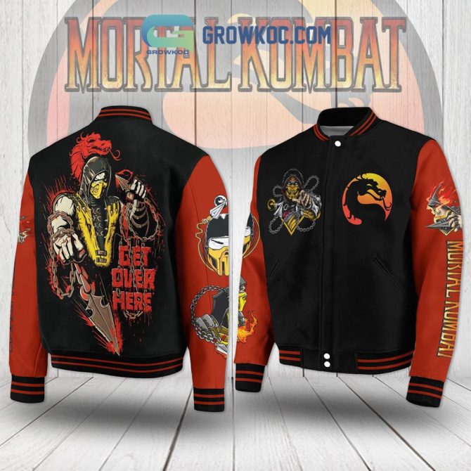 Mortal Kombat Scorpion Varsity Jacket - Ultimate Fan Gear With Iconic Design