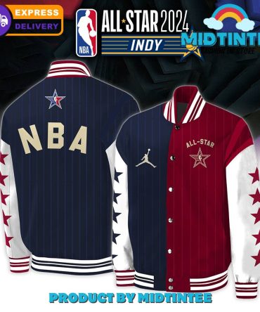 Nba All-Star 2024 Jacket – Limited Edition, Fast Shipping, Unisex Varsity Style