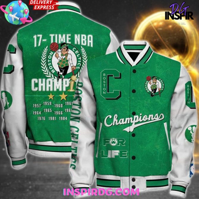 Nba Boston Celtics 17X Champions Varsity Jacket