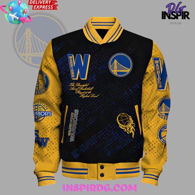 Nba Golden State Warriors Stephen Curry Bomber Jacket - Image 2