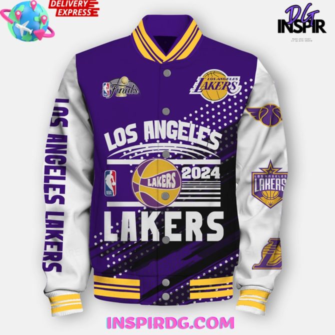 Nba Los Angeles Lakers 17X Champions Varsity Jacket - Image 2