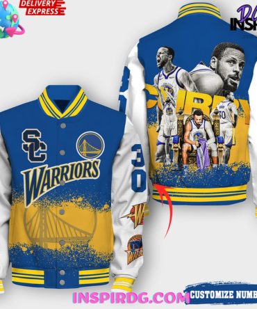 Nba Stephen Curry Night Golden State Warriors Varsity Jacket