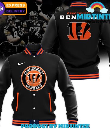 Nfl Cincinnati Bengals Team Nike Baseball Jacket