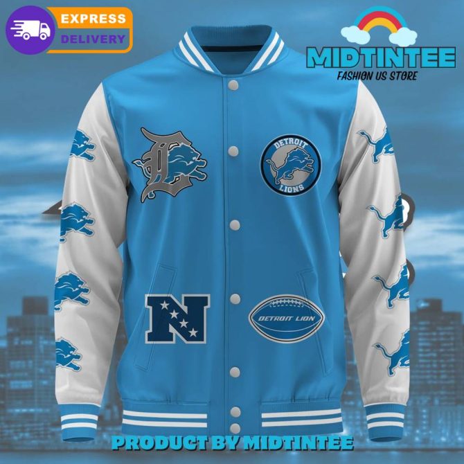 Detroit Lions Varsity Jacket – Ultimate Fan Gear With Fast Delivery - Image 3
