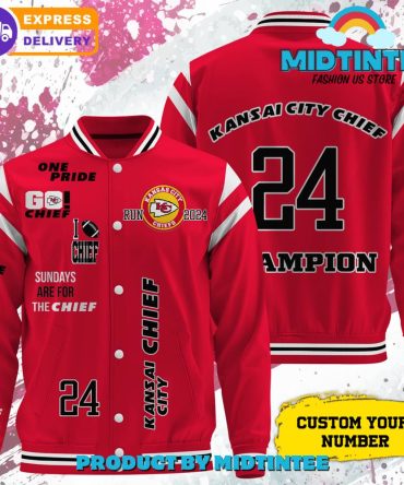 Customizable Kansas City Chiefs Varsity Jacket – Champion Design, Fast Shipping!