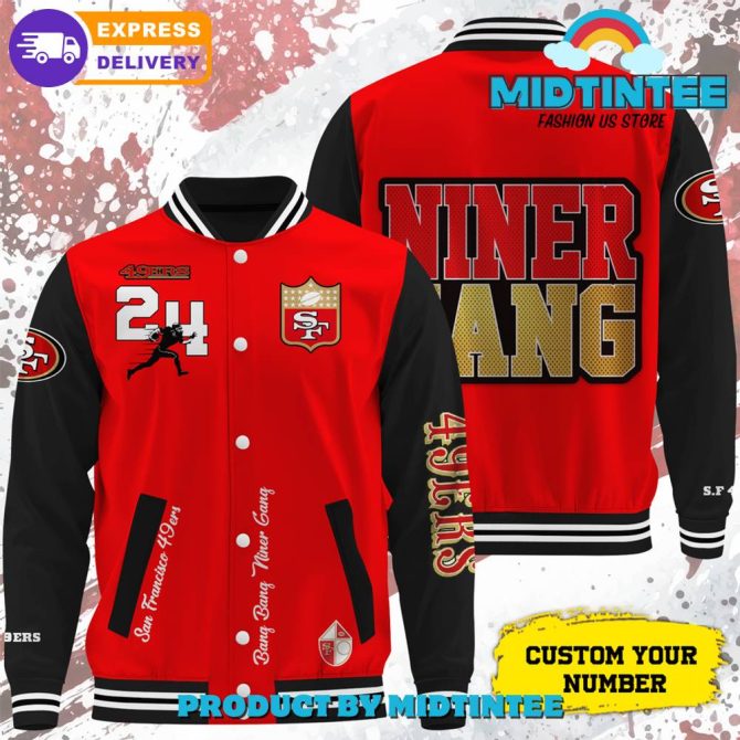 Custom San Francisco 49Ers Varsity Jacket - Personalize With Your Number!