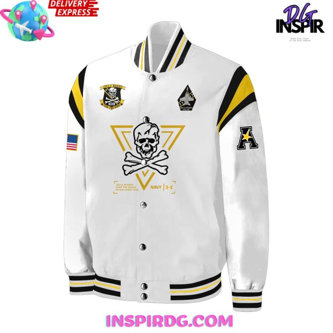 Navy Midshipmen Jolly Rogers Fear The Bones Special Jacket - Image 2