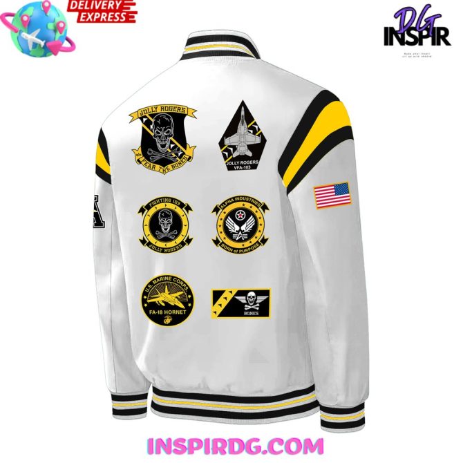 Navy Midshipmen Jolly Rogers Fear The Bones Special Jacket - Image 3