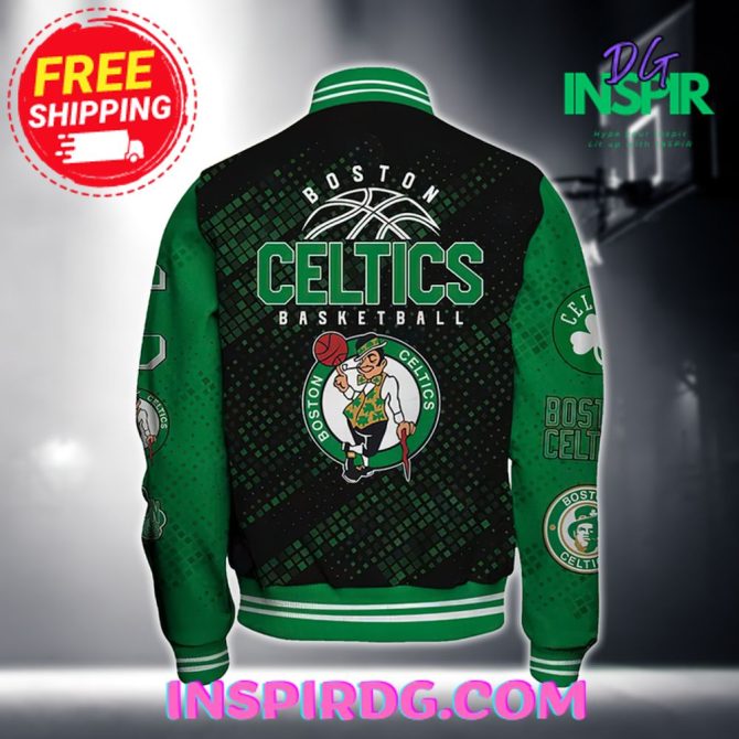 Boston Celtics National Basketball Association Varsity Jacket - Image 3