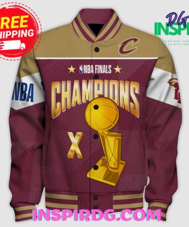 Cleveland Cavaliers Champions Print Varsity Jacket