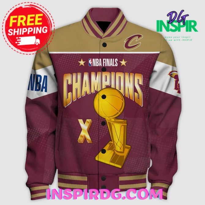 Cleveland Cavaliers Champions Print Varsity Jacket