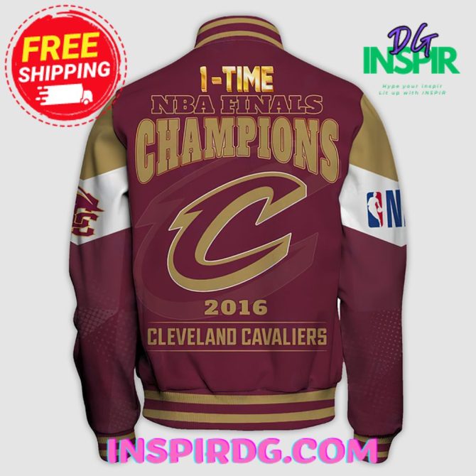 Cleveland Cavaliers Champions Print Varsity Jacket - Image 2