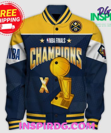 Denver Nuggets Champions Print Varsity Jacket