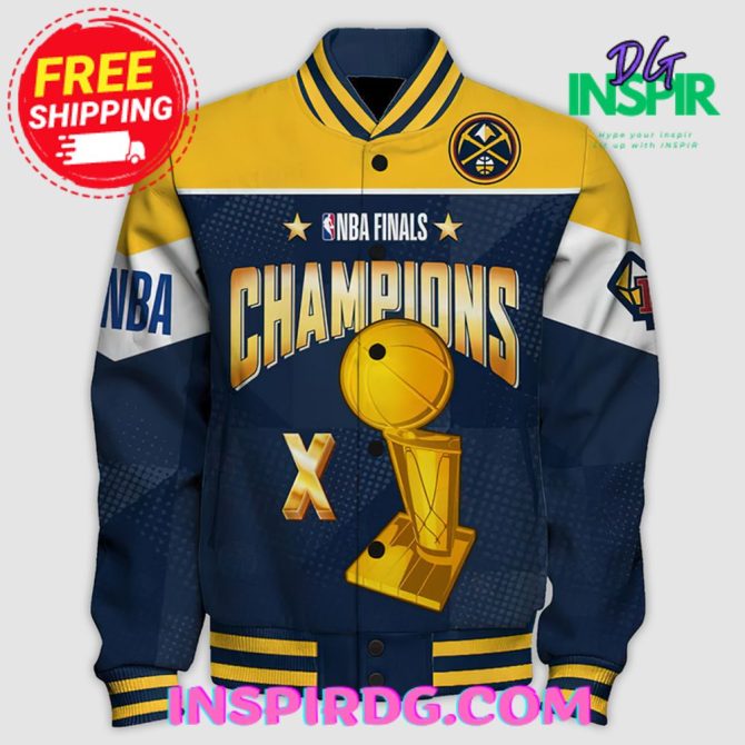 Denver Nuggets Champions Print Varsity Jacket