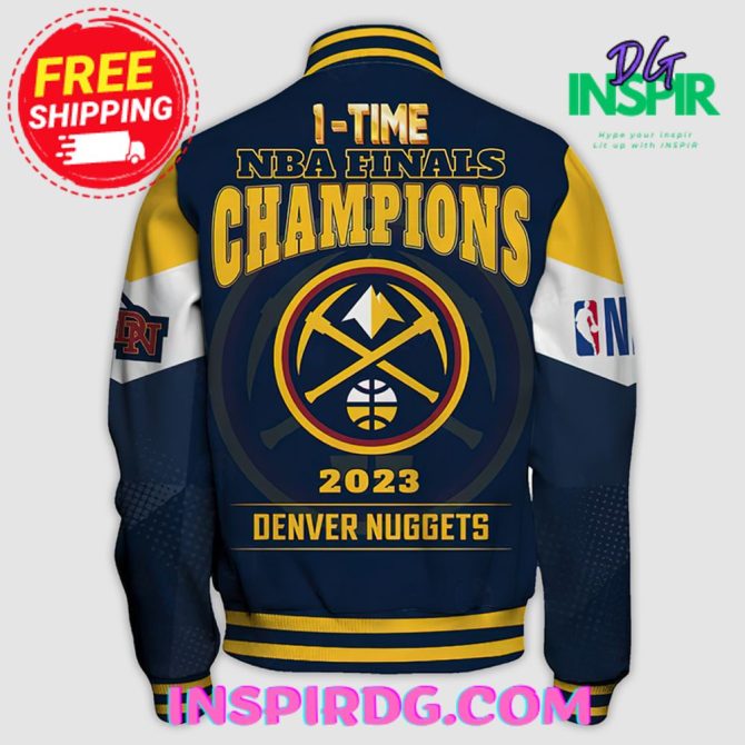 Denver Nuggets Champions Print Varsity Jacket - Image 2