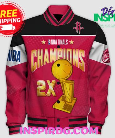 Houston Rockets Champions Print Varsity Jacket