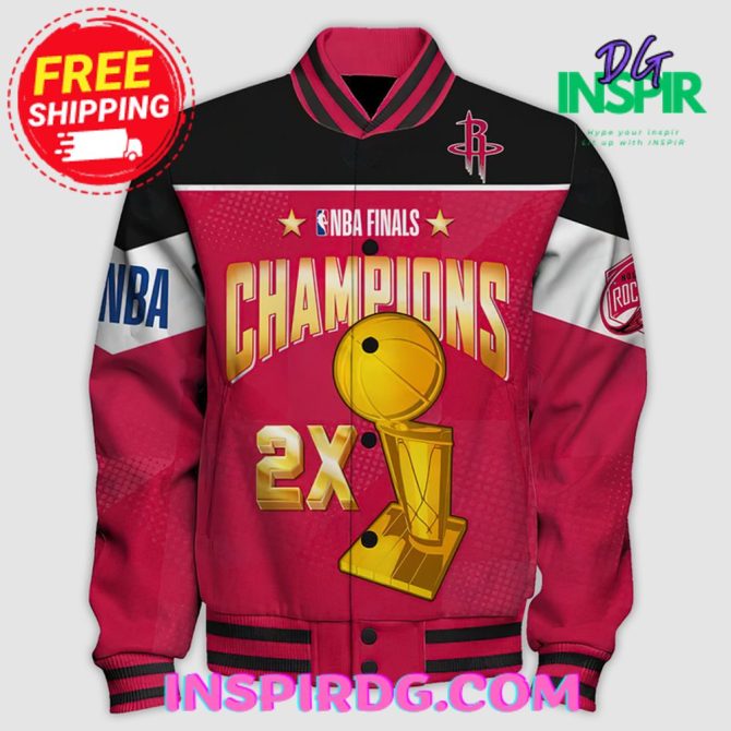 Houston Rockets Champions Print Varsity Jacket
