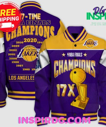 Los Angeles Lakers Champions Print Varsity Jacket