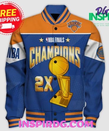 New York Knicks Champions Print Varsity Jacket