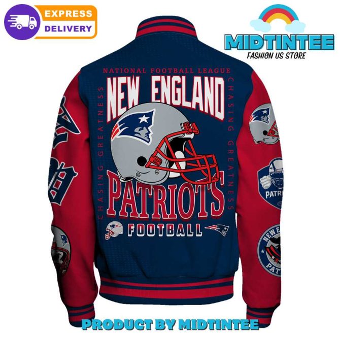 New England Patriots Varsity Jacket – Ultimate Fan Gear With Express Delivery! - Image 3