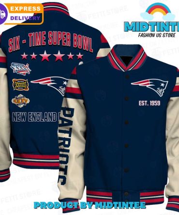 New England Patriots Super Bowl Champs Varsity Jacket - Fast Shipping!
