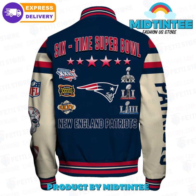 New England Patriots Super Bowl Champs Varsity Jacket - Fast Shipping! - Image 3