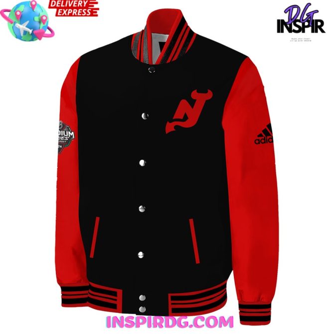 New Jersey Devils Stadium Series 2024 Varsity Jacket - Image 2
