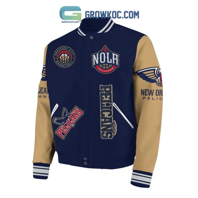 New Orleans Pelicans Varsity Jacket – Champion Style, Nba Fan Apparel - Image 4