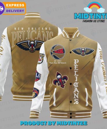 New Orleans Pelicans Varsity Jacket - Stylish Fan Gear, Fast Delivery!