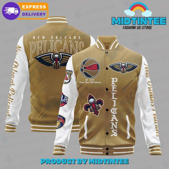 New Orleans Pelicans Varsity Jacket - Stylish Fan Gear, Fast Delivery!