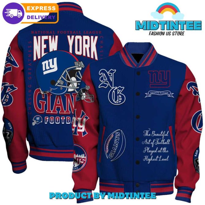 Ny Giants Football Varsity Jacket – Unisex, Premium Design, Fast Shipping!