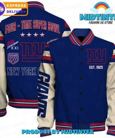 Ny Giants Super Bowl Champs Varsity Jacket - Premium Nfl Fan Gear, Fast Shipping!