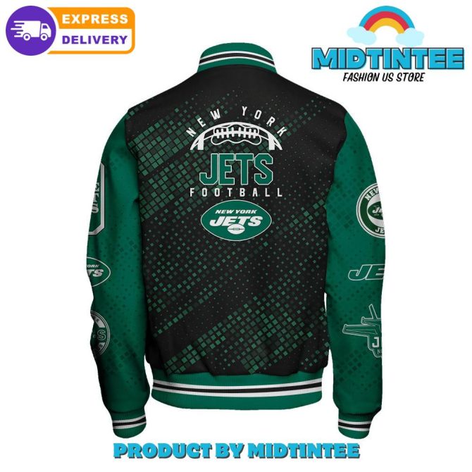 New York Jets 2024 Nfl Pattern Baseball Jacket - Image 3